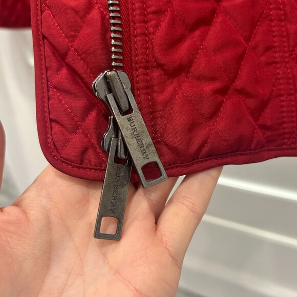 RARE Burberry Red Jacket Size 4 - Picture 7 of 7